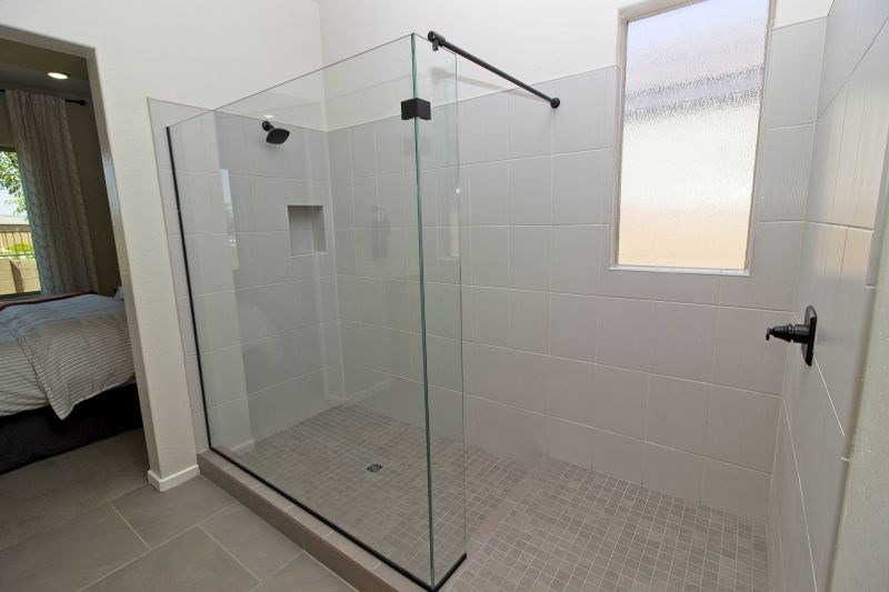Contemporary Shower with Glass Door